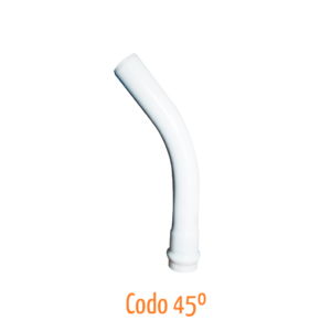 Codo gran radio 45°